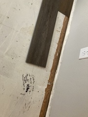 Covering up Greta Artwork with Flooring5